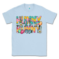 Dusty Blue Hunny Bunny Easter Classic Tee - BundleAndBundleShop