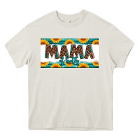 Cream mama of both license plate Heavy Core Tee - Jasminsmagicworld