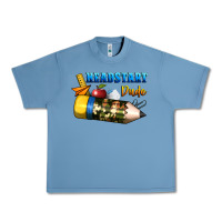 Pebble Blue headstart dude Urban Heavy Tee - BundleAndBundleShop