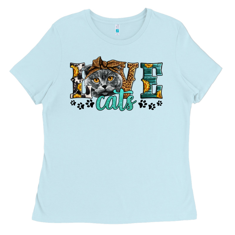 Love Cats Scottish Fold Ladies Tee by LillyAllenDesigns | Teevron