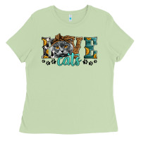 Matcha love cats scottish fold Ladies Tee - LillyAllenDesigns