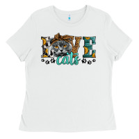 White love cats scottish fold Ladies Tee - LillyAllenDesigns