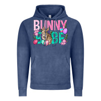 Vintage Denim Bunny Babe Easter Vintage Hoodie - BundleAndBundleShop