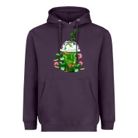 Plum Western Cactus Cold Frappe Heavyweight Hoodie - FaDigitalArtStudio