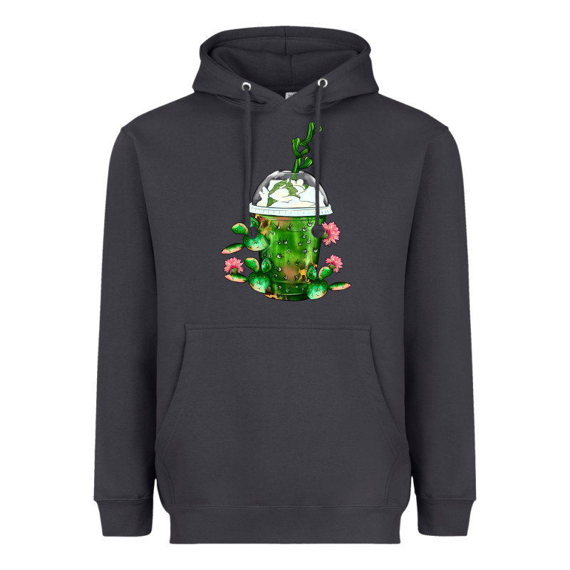 Western Cactus Cold Frappe Heavyweight Hoodie by FaDigitalArtStudio | Teevron