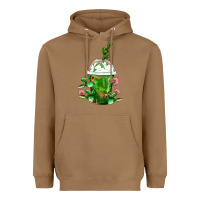 Toasted Coconut Western Cactus Cold Frappe Heavyweight Hoodie - FaDigitalArtStudio