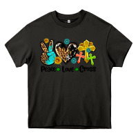 Asphalt peace love cross Heavy Core Tee - AdoDesignShop