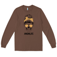 Chestnut Yellow Flower on Pink Background Mom Skull Long Sleeve Tee - Bettercallsaul