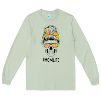 Matcha Yellow Flower on Pink Background Mom Skull Long Sleeve Tee - Bettercallsaul