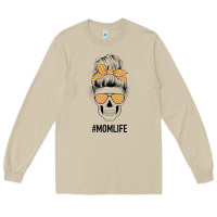Mushroom Yellow Flower on Pink Background Mom Skull Long Sleeve Tee - Bettercallsaul
