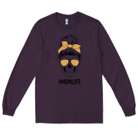 Plum Yellow Flower on Pink Background Mom Skull Long Sleeve Tee - Bettercallsaul