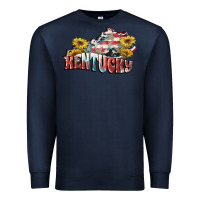 Navy Kentucky 4th of July Premium Sweatshirt - FaDigitalArtStudio