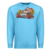 Ocean Blue Kentucky 4th of July Premium Sweatshirt - FaDigitalArtStudio
