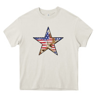 American Flag Star Heavy Core Tee | Teevron