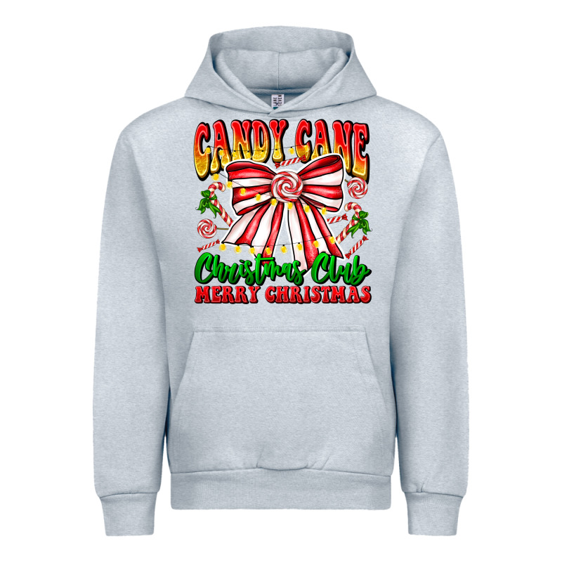 Candy Cane Christmas Club Urban Hoodie by CowhideDigitalArt | Teevron