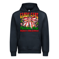 Navy Candy Cane Christmas Club Urban Hoodie - CowhideDigitalArt