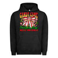 Pigment Black Candy Cane Christmas Club Urban Hoodie - CowhideDigitalArt