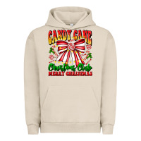 Pigment French Oak Candy Cane Christmas Club Urban Hoodie - CowhideDigitalArt