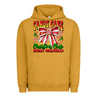 Pigment Peanut Butter Candy Cane Christmas Club Urban Hoodie - CowhideDigitalArt