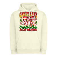 Pigment Pistachio Candy Cane Christmas Club Urban Hoodie - CowhideDigitalArt