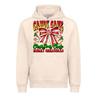 Sandshell Candy Cane Christmas Club Urban Hoodie - CowhideDigitalArt