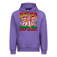 Tulip Candy Cane Christmas Club Urban Hoodie - CowhideDigitalArt