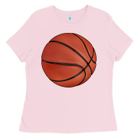Bubblegum Pink basketball Ladies Tee - BarkalooDesign