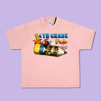 4 Th Grade Dude Urban Heavy Tee Designed By Bundleandbundleshop
