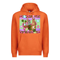 Carrot Easter eggs bunnys basket Premium Hoodie - OliviaCreatesArt