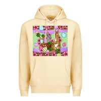 Pina Colada Easter eggs bunnys basket Premium Hoodie - OliviaCreatesArt