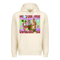 Tofu Easter eggs bunnys basket Premium Hoodie - OliviaCreatesArt