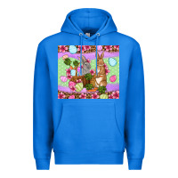 True Royal Easter eggs bunnys basket Premium Hoodie - OliviaCreatesArt