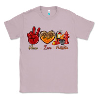 Lilac Peace Love Firefighter Classic Tee - BundleAndBundleShop