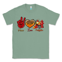 Sage Peace Love Firefighter Classic Tee - BundleAndBundleShop