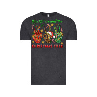 Vintage Black Rockin' Around The Christmas Tree Vintage Tee - BundleAndBundleShop