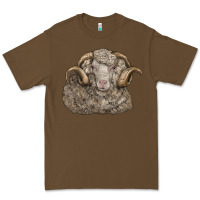 Cacao merino wool sheep head Premium Tee - LillyAllenDesigns