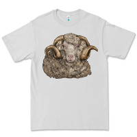 Dove Grey merino wool sheep head Premium Tee - LillyAllenDesigns