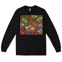 Black mardi gras king cake and crawfish Long Sleeve Tee - RanaPortraitStore