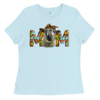 Baby Blue Western Hampshire Sheep Mom Ladies Tee - LillyAllenDesigns