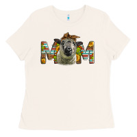 Bone Western Hampshire Sheep Mom Ladies Tee - LillyAllenDesigns