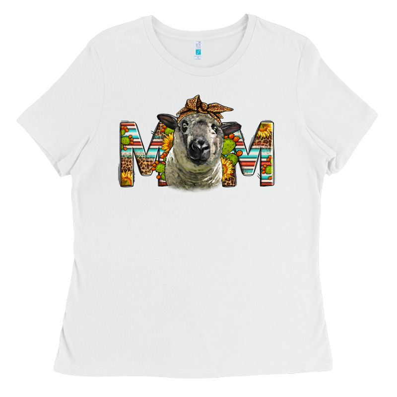 Western Hampshire Sheep Mom Ladies Tee by LillyAllenDesigns | Teevron