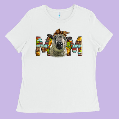 Western Hampshire Sheep Mom Ladies Tee Designed By Lillyallendesigns