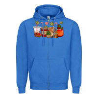 True Royal christmas cup cakes coffee cups Zipper Hoodie - CowGirlArtShop