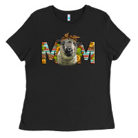 Black Western Hampshire Sheep Mom Ladies Tee - LillyAllenDesigns