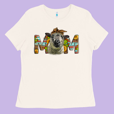 Western Hampshire Sheep Mom Ladies Tee Designed By Lillyallendesigns