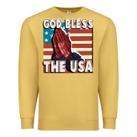 Antique Gold God Bless the USA Premium Sweatshirt - FaDigitalArtStudio