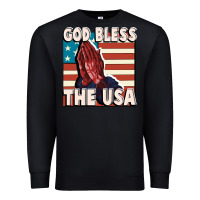 Black God Bless the USA Premium Sweatshirt - FaDigitalArtStudio