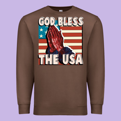 God Bless The Usa Premium Sweatshirt Designed By Fadigitalartstudio
