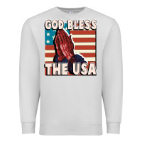 Dove Grey God Bless the USA Premium Sweatshirt - FaDigitalArtStudio