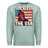 Seafoam God Bless the USA Premium Sweatshirt - FaDigitalArtStudio